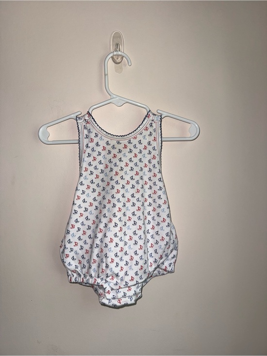Kissy Kissy Other - Kissy Kissy White Romper with Red and Navy Sailboat